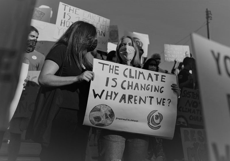 A protest at COP26