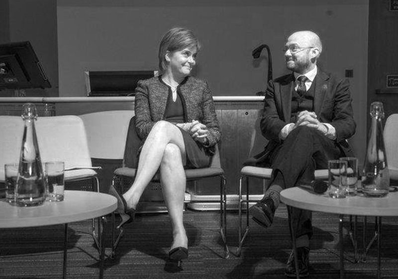 Nicola Sturgeon and Patrick Harvie