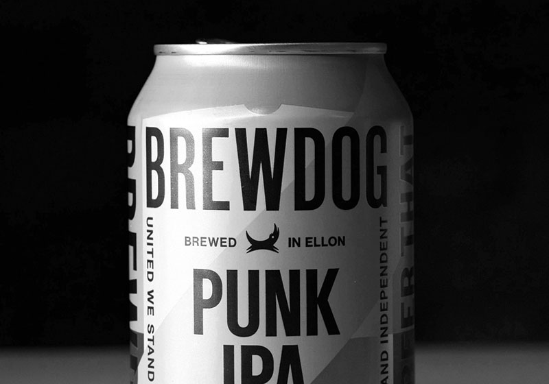 A can of Brewdog Punk IPA