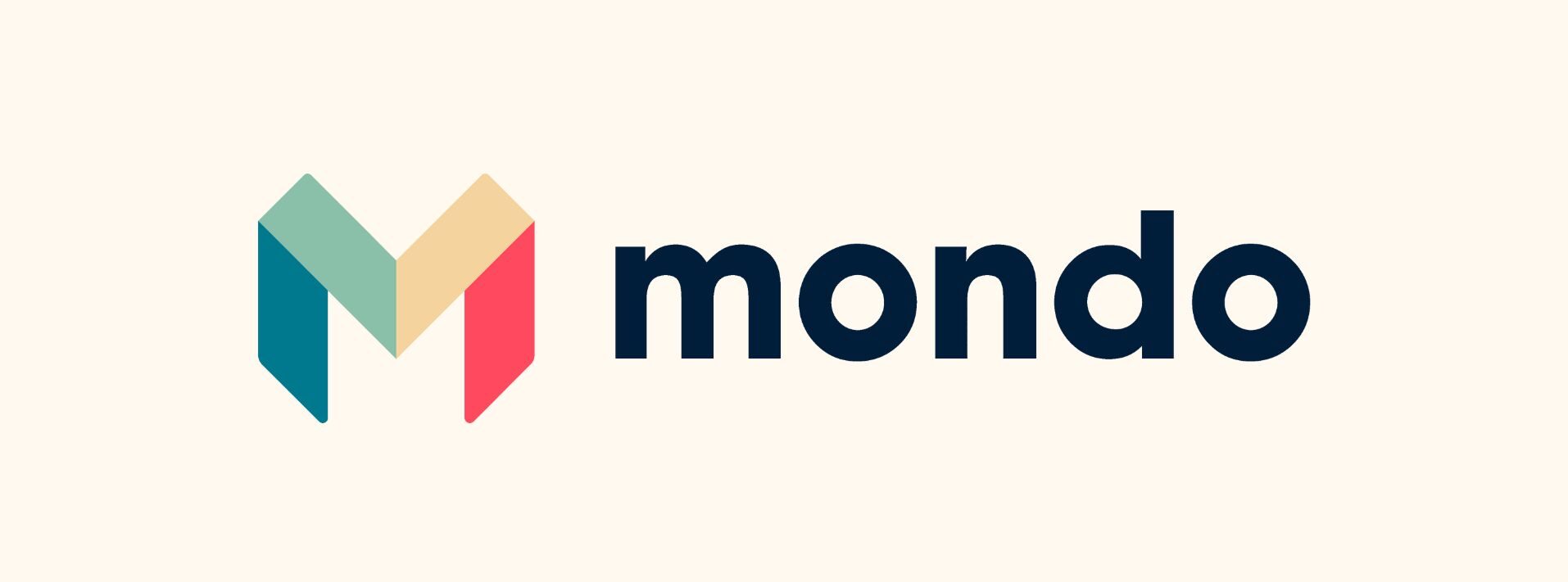 Original Mondo logo on a cream background.