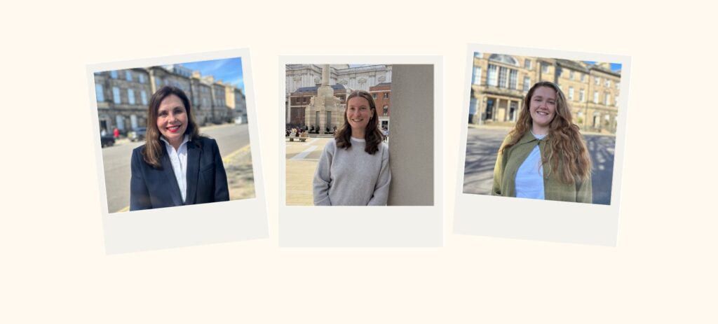 56° North hires three new starters. The image shows them all in polaroid photos